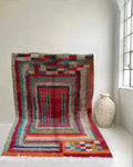 Raya- Geometric Prism Wool Rug